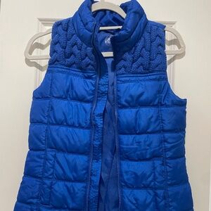 SO Blue Quilted Vest - Size S